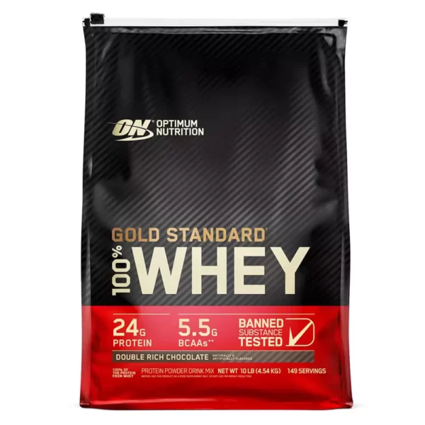 ON Gold Standard Whey Double Rich Chocolate 10lbs
