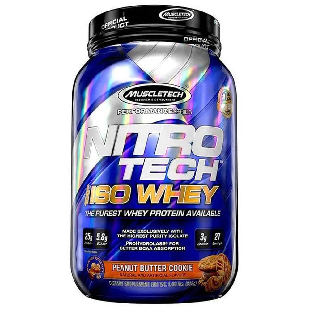 MuscleTech Nitro Tech 100% ISO Whey - A1 Protein