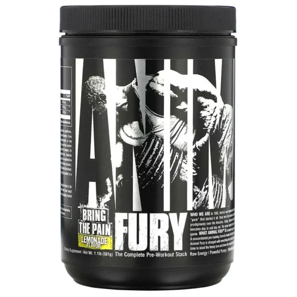 Animal Fury Pre Workout Lemon 501g