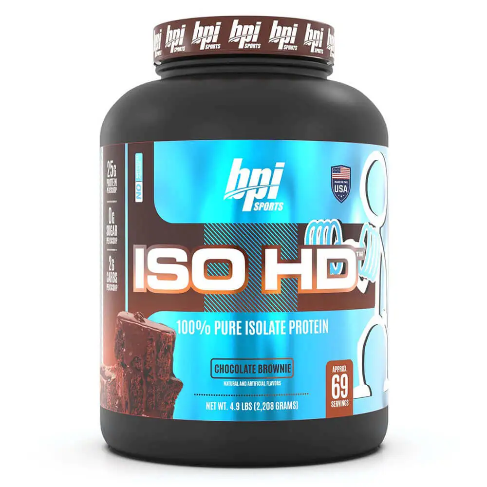 BPI Sport ISO HD Protein Powder chocolate brownie