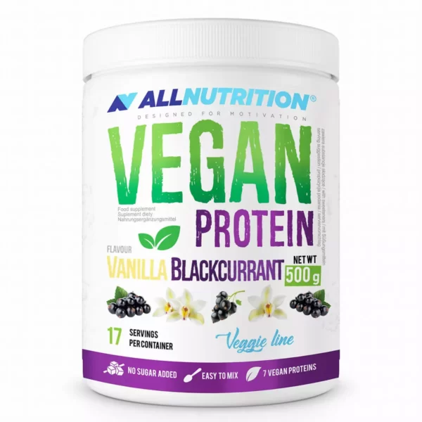 All Nutrition Vegan Protein Vanilla Black Currant 16 Servings