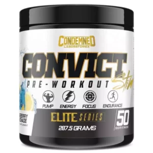 Condemned Convict Pre-Workout 50 Servings Blueberry Lemonade
