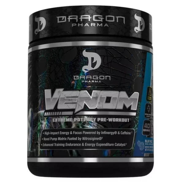 Dragon Pharma Venom 40 Servings Blue Razz