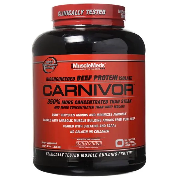 MuscleMeds Carnivor Beef Protein Isolate Fruit Punch 1808 gm