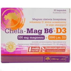 Olimp Chela-Mag Vitamin B6 and D3 30 Capsules