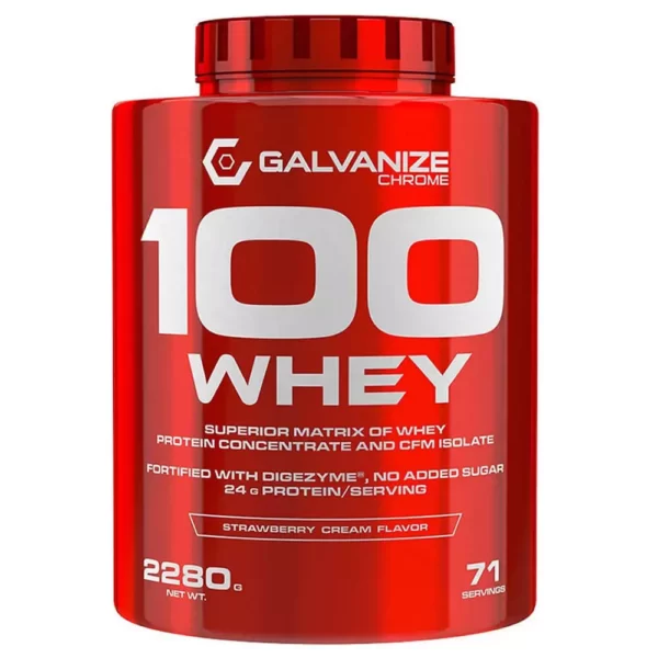 Galvanize 100 Whey Protein Mil Strawberry Cream 71 Servings