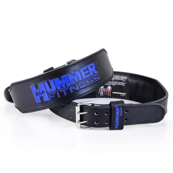 Hummer Fitness Leather Padded Belt - Blue