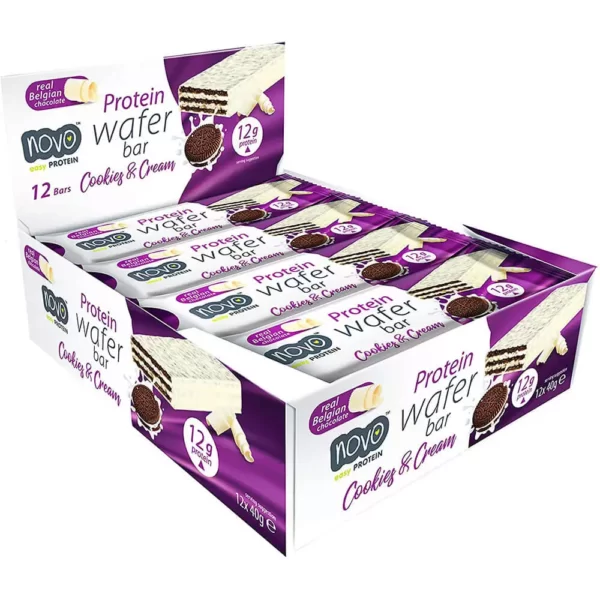 Novo Protein Wafer Bar Cookies & Cream 40g Pack