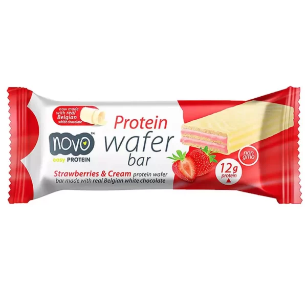 Novo Protein Wafer Bar Strawberry and Cream 40g