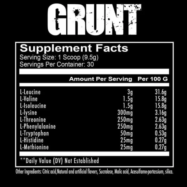 Redcon1 Grunt EAA 285g Facts