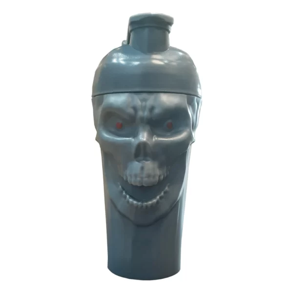 Skull Labz Shaker Bottle Gray Front 600ml