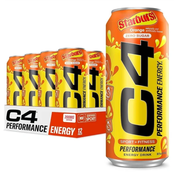 c4 energy drinks sport+fitness starburst orange flavor