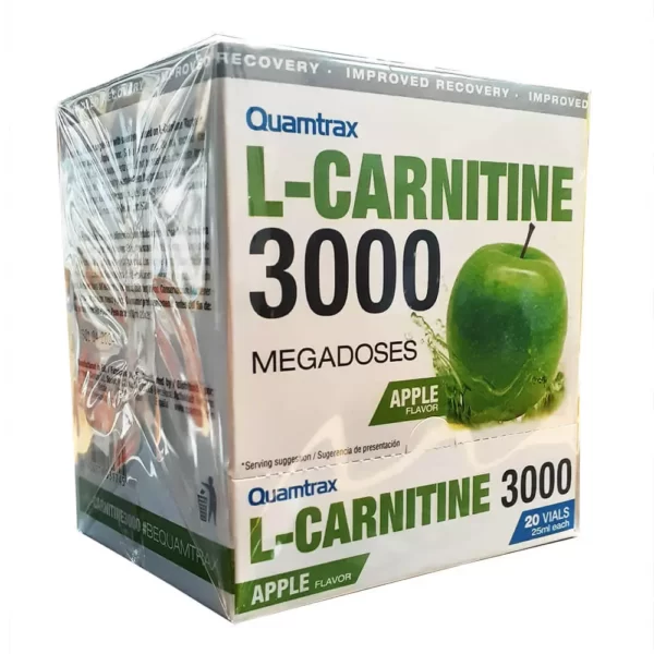 Quamtrax L-Carnitine 3000 Shots Apple 20 Vials