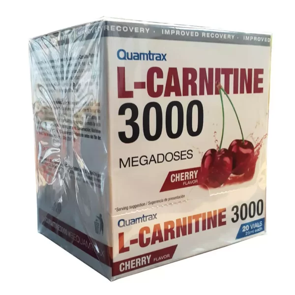 Quamtrax L-Carnitine 3000 Shots Cherry 20 Vials