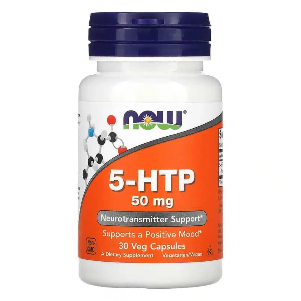 now 5-htp 50mg, 30 veg capsules