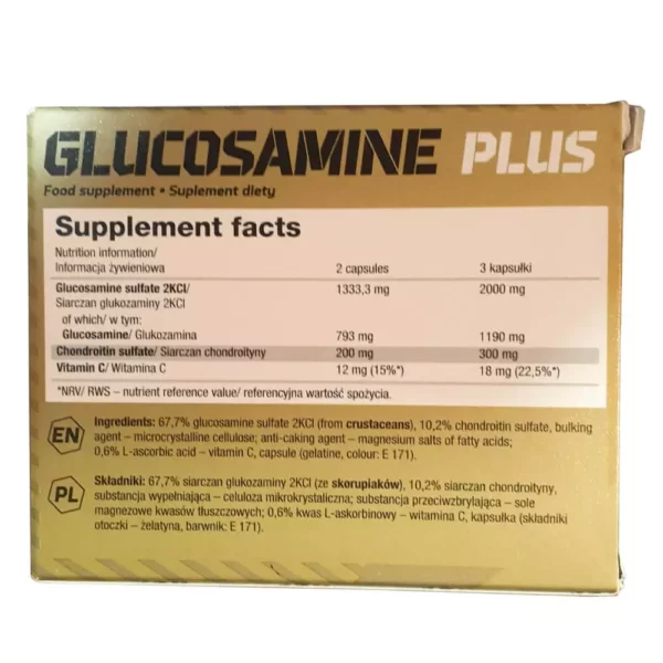 Olimp Glucosamine Plus 60 Capsules Facts