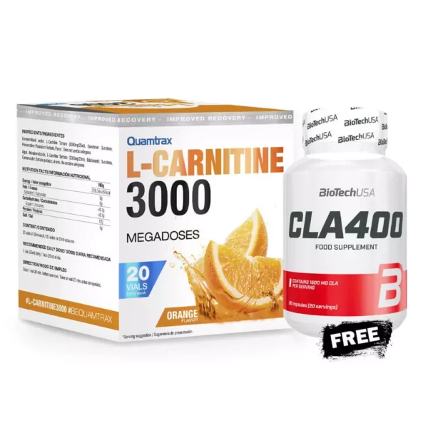 Quamtrax L-Carnitine and CLA 400 Stack