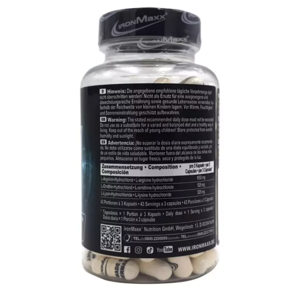 Ironmaxx GH 130 Capsules Facts