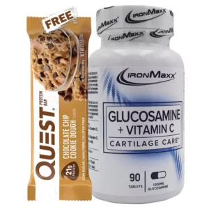Ironmaxx Glucosamine + Vitamin C With Quest Bar