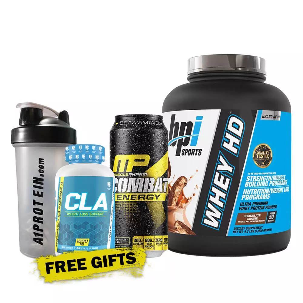 BPI Whey HD Protein Free Gifts Stack