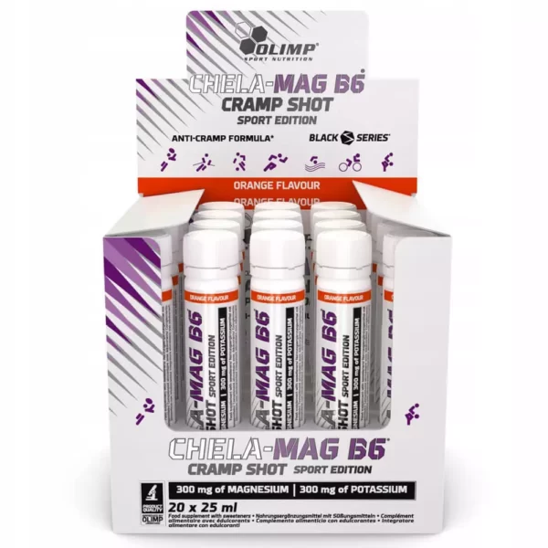 Chela-Mag B6 Cramp Shot Orange 25ml 20 Ampoule