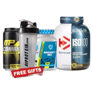 Dymatize ISO 100 With 3 Gifts Stack