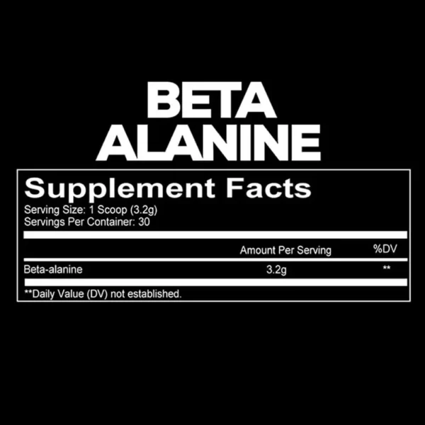 Redcon1 Beta-Alanine 30 Servings 96g Facts