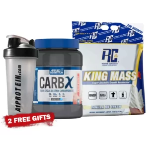 Ronnie Coleman King Mass XL With Free Carb-X & Shaker Stack