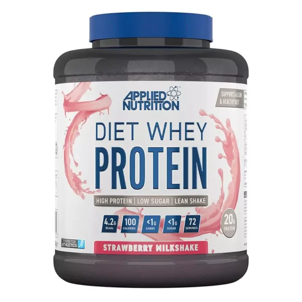 Applied Diet Whey Protein Strawberry Milkshake 72 Servings 1.8kg
