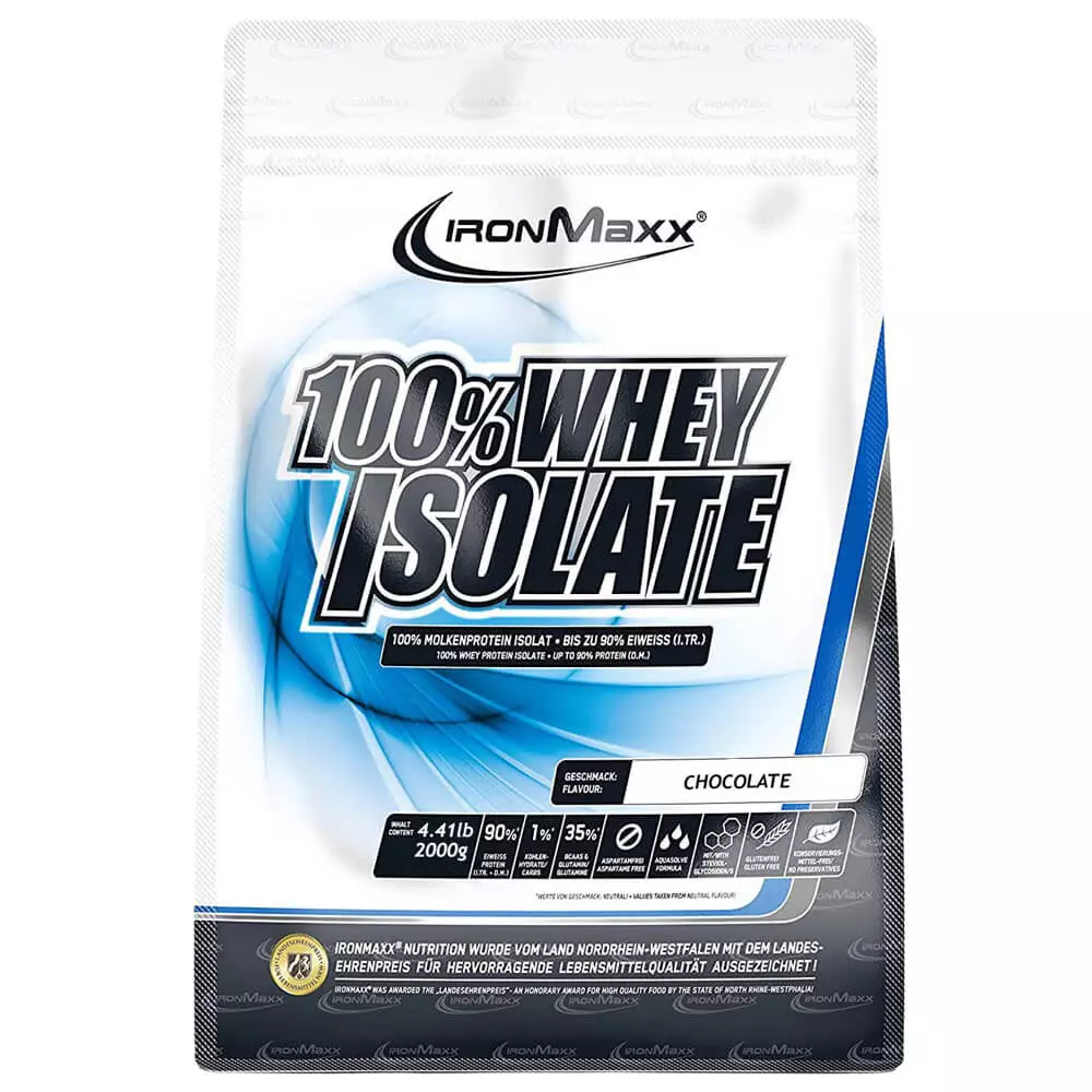 Ironmaxx 100% Whey Isolate-Protein Chocolate 2kg
