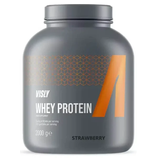 Visly Whey Protein Strawberry 66 Servings 2000g