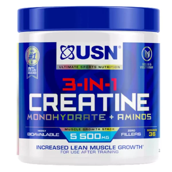 USN 3 in 1 Creatine + Aminos 36 Servings 200g