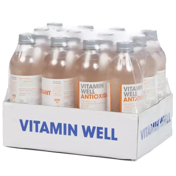 Vitamin Well Antioxidant Water Peach 500ml x 12