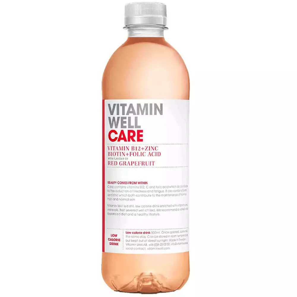 Vitamin Well Care Water Red Grapefruit 500ml