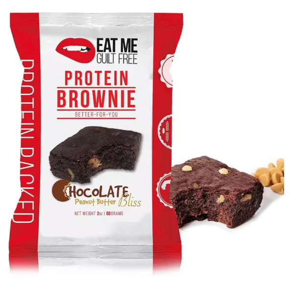 Eat Me Protein Brownie 60 Grams Chocolate Peanut Butter Bliss