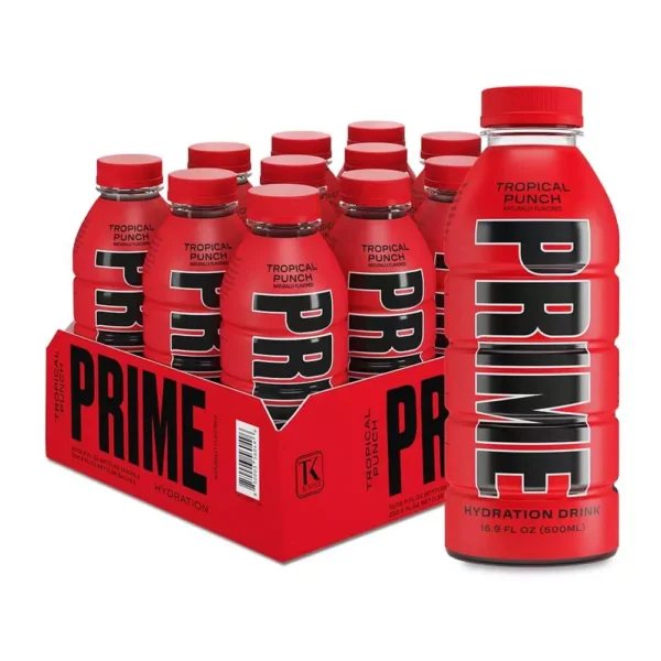 Prime Hydration Drinks Tropical Punch Pack of 12