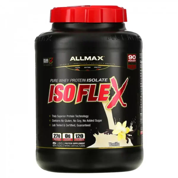 Allmax Isoflex Pure Whey Protein Isolate Vanilla 5 lbs