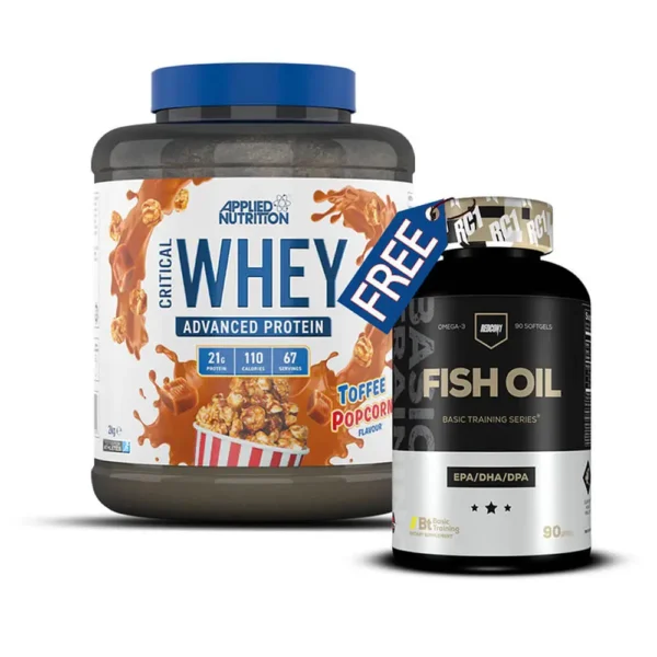 Elevate Your Fitness with 2kg Critical Whey Protein and Free Fish Oil