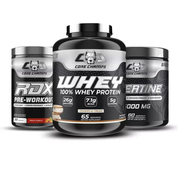 Power Up Your Workouts with Core Champs Whey Protein + RDX Pre Workout Combo Offer