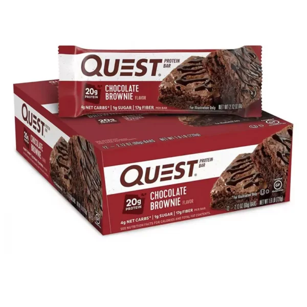 Quest Protein Bar Chocolate Brownie 60g Pack of 12