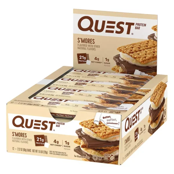 Quest Protein Bar S’Mores 60g Pack Box 12