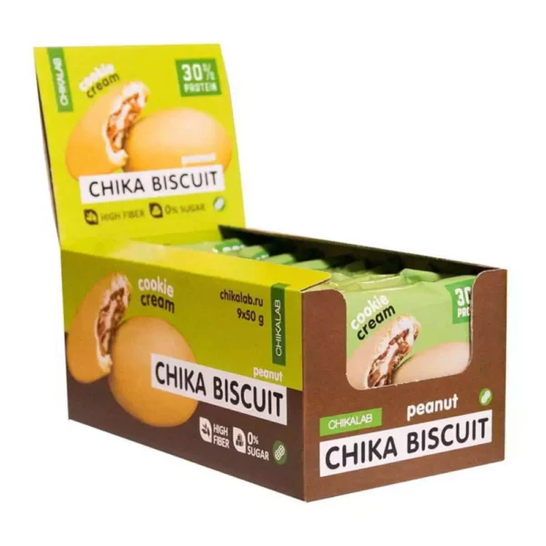 Chikalab Chika Biscuit Peanut 50g Pack Of 9