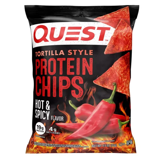 Quest Nutrition Tortilla Style Protein Chips 32g Hot Spice