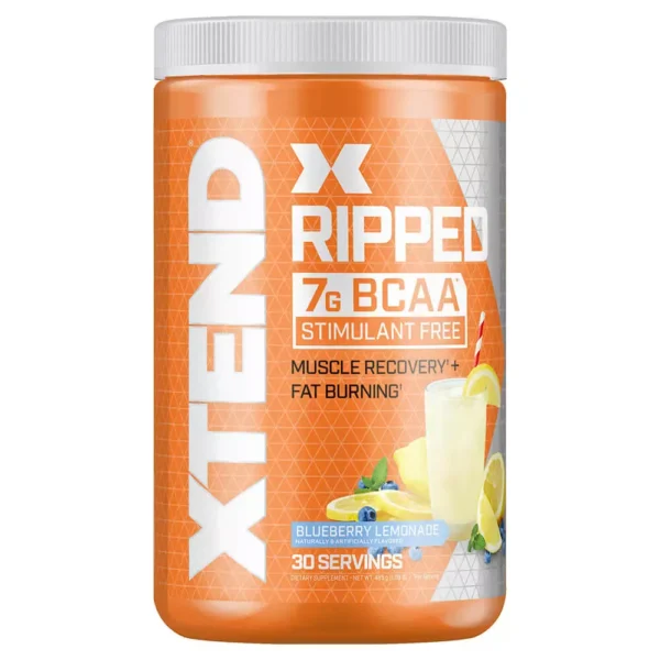 Xtend Ripped BCAA, Blueberry Lemonade, 30 Servings, 495 gm