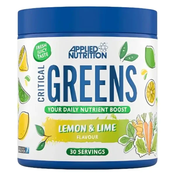 Applied Nutrition Critical Greens Vegan, Lemon & Lime Flavor, 150g, 30 Serving