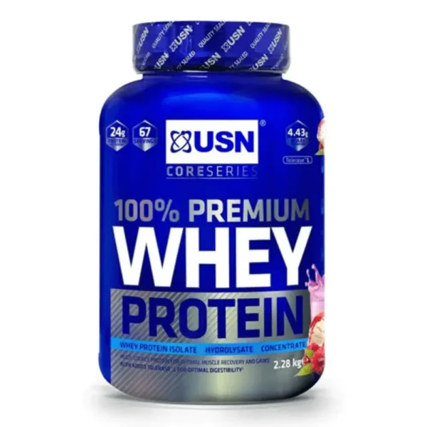 USN 100% Premium Whey Protein 2.28 Kg, strawberry