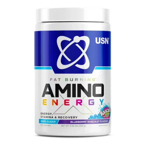 USN Fat Burning Amino Energy 300g, blueberry rascle