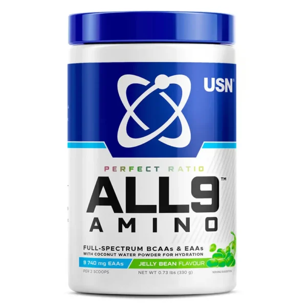 USN ALL9 Amino , 330g, Jelly Bean Flavor, 30 Serving