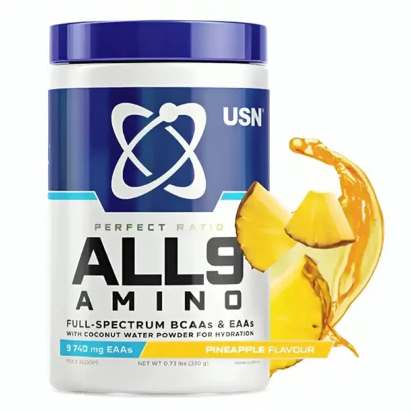 USN ALL9 Amino , 330g, Pineapple Flavor, 30 Serving