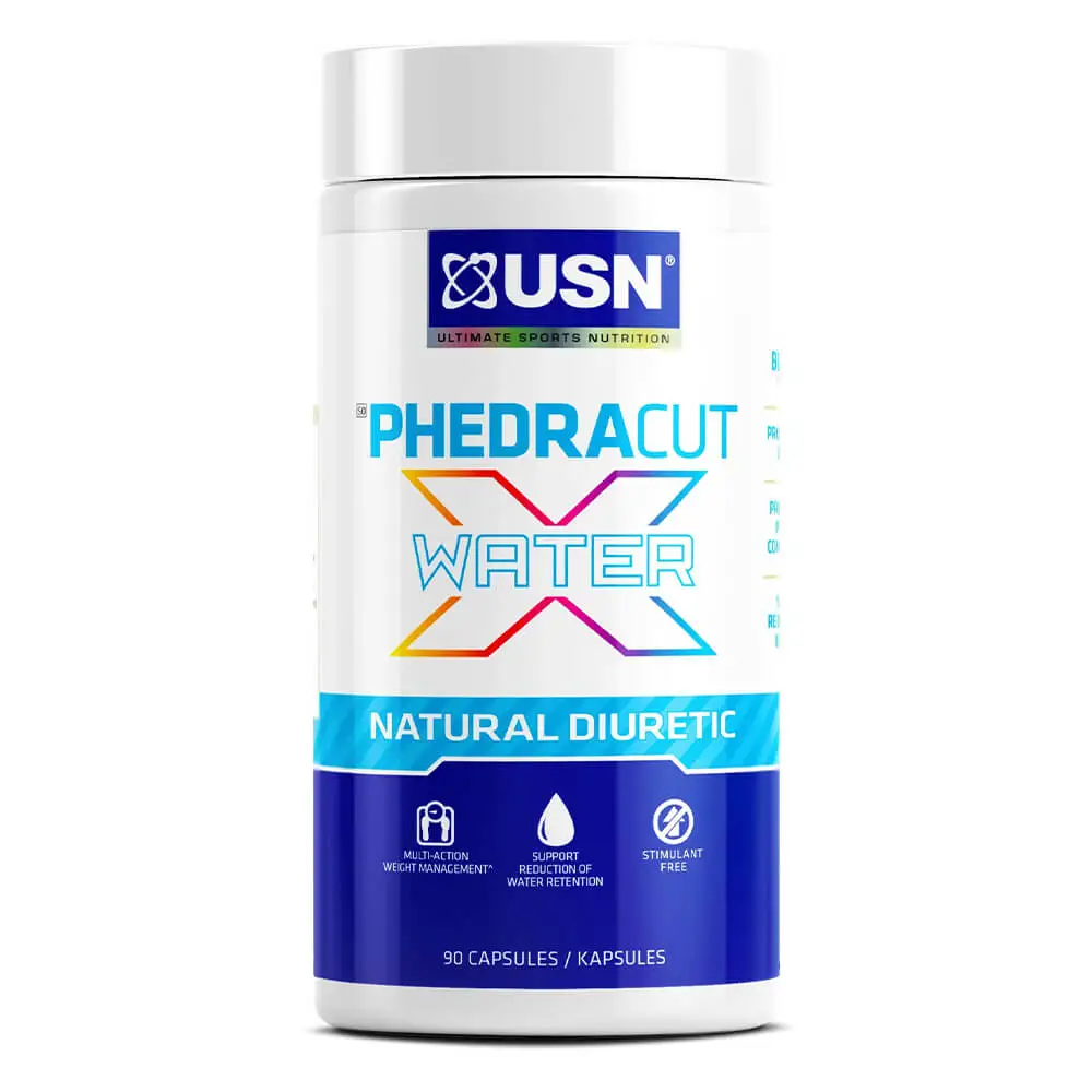 USN Phedracut X water Natural Diuretic, 90 Capsules, 120g, 30 Serving